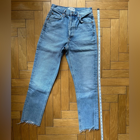 Agolde Riley Straight Cut High Rise Jeans - Picture 3 of 8